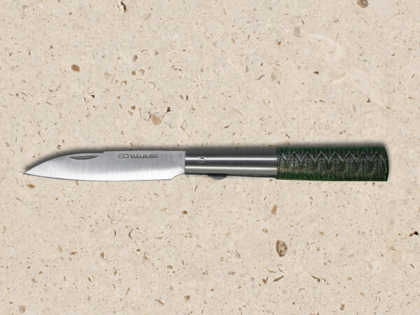 CQ Taramundi. Navaja Serie Frondosa fresno hojas verde abierta