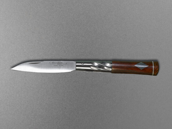 CQ Taramundi. Navaja Serie Legaspi Cocobolo. Rombos plata